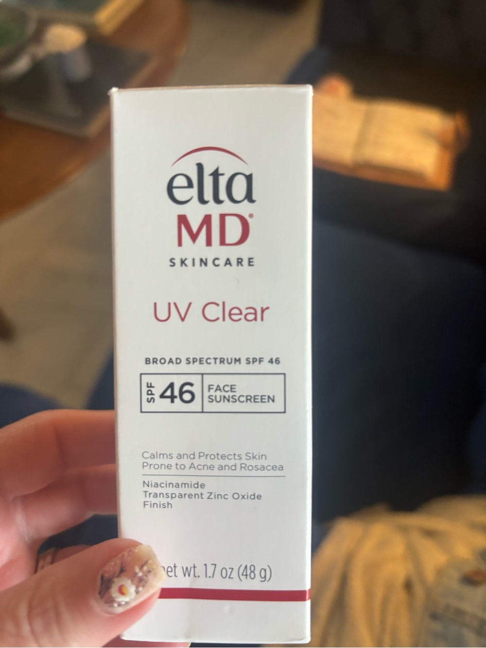 EltaMD UV Clear SPF 46 Face Sunscreen - White with Red Accents